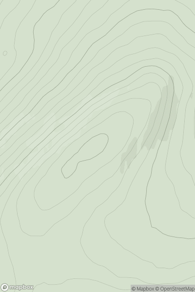 Thumbnail image for Gearr Leacann [Loch Leven to Rannoch Station] showing contour plot for surrounding peak